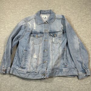 RE Generation by Celebrity Pink Women's Denim Jeans Jacket Size XL Light Wash